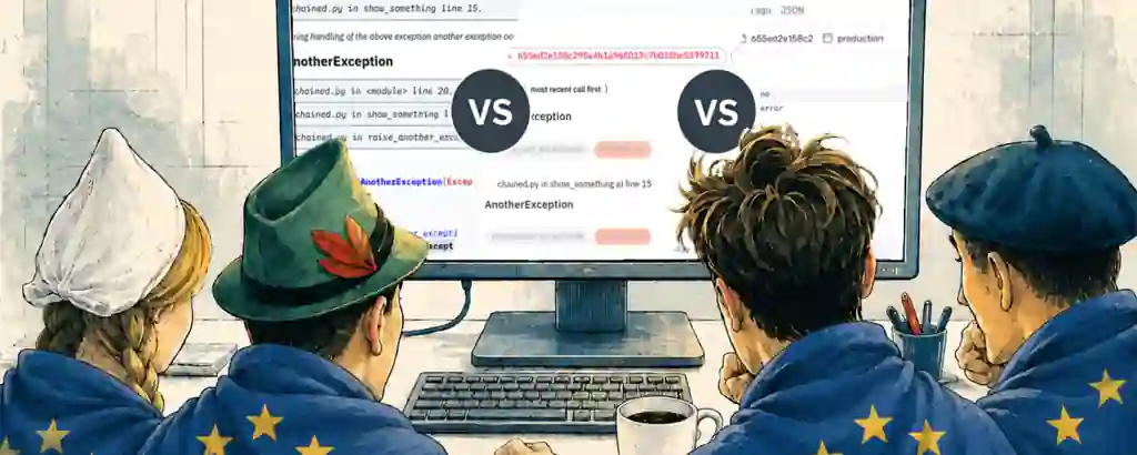 Four stereotypical comparing Sentry alternatives