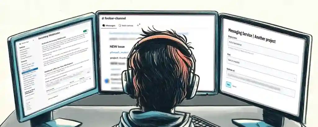 Developer Setting up Slack Messaging in Bugsink