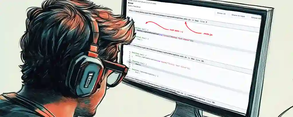 Software Developer, looking at sourcemaps